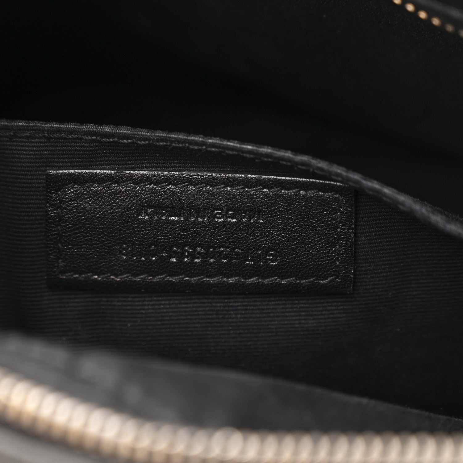 Saint Laurent Calfskin Crocodile Embossed Monogram Lou Camera Bag Black 7 of 10