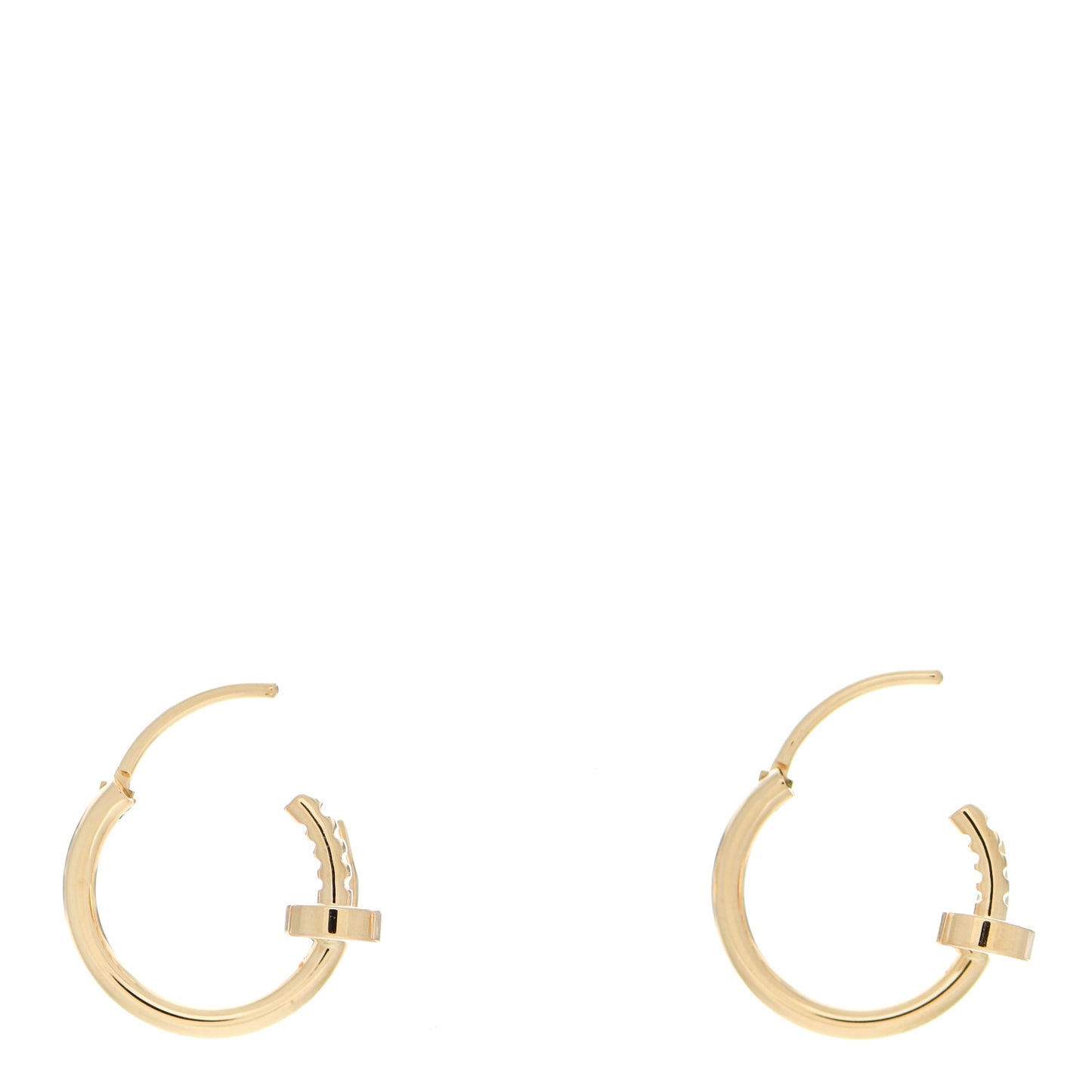 18K Yellow Gold Juste Un Clou Hoop Earrings