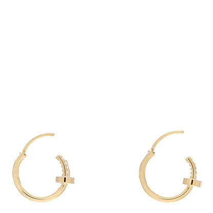 Cartier 18K Yellow Gold Juste Un Clou Hoop Earrings 3 of 7