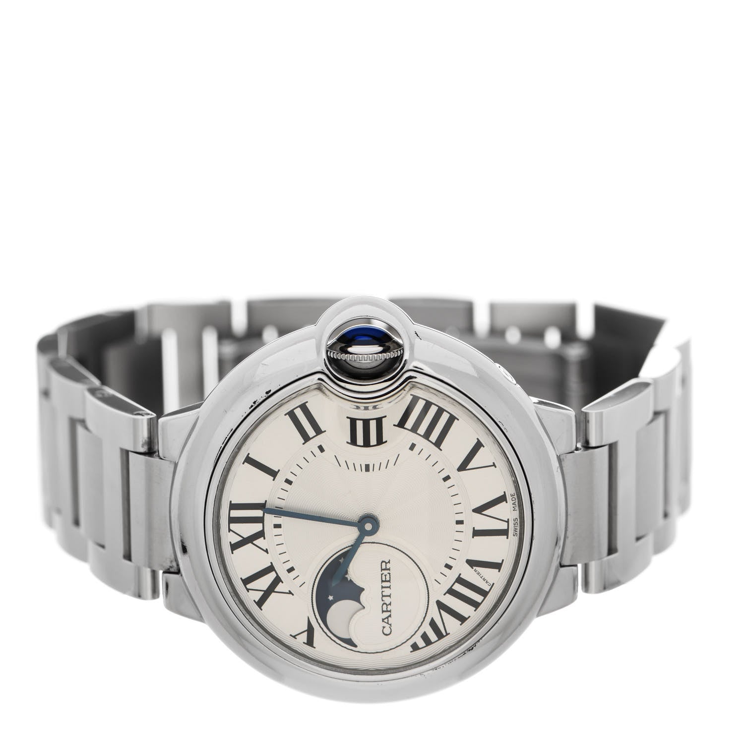 Cartier Stainless Steel 37mm Ballon Bleu De Cartier Moonphase Automatic Watch 2 of 5