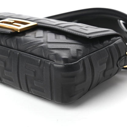 Fendi Nappa FF 1974 Embossed Baguette Black 7 of 10