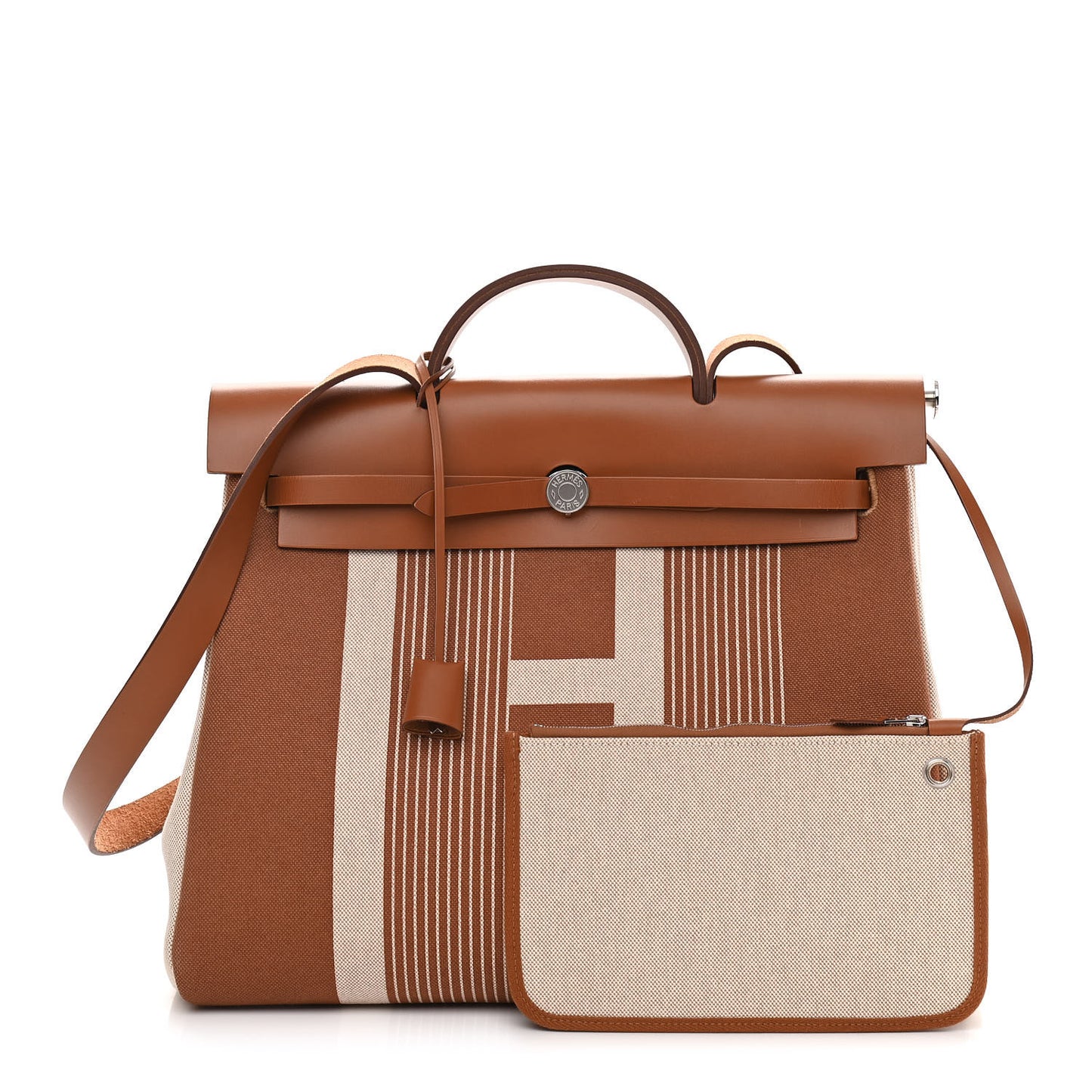 Vache Hunter Toile H Vibration Herbag Zip 39 MM Fauve Ecru Beige
