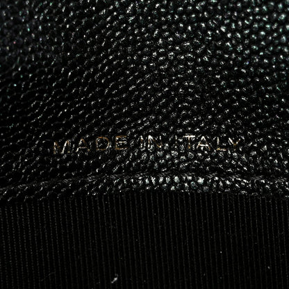 Chanel Iridescent Caviar Quilted Medium Flap Wallet Black 7 of 10