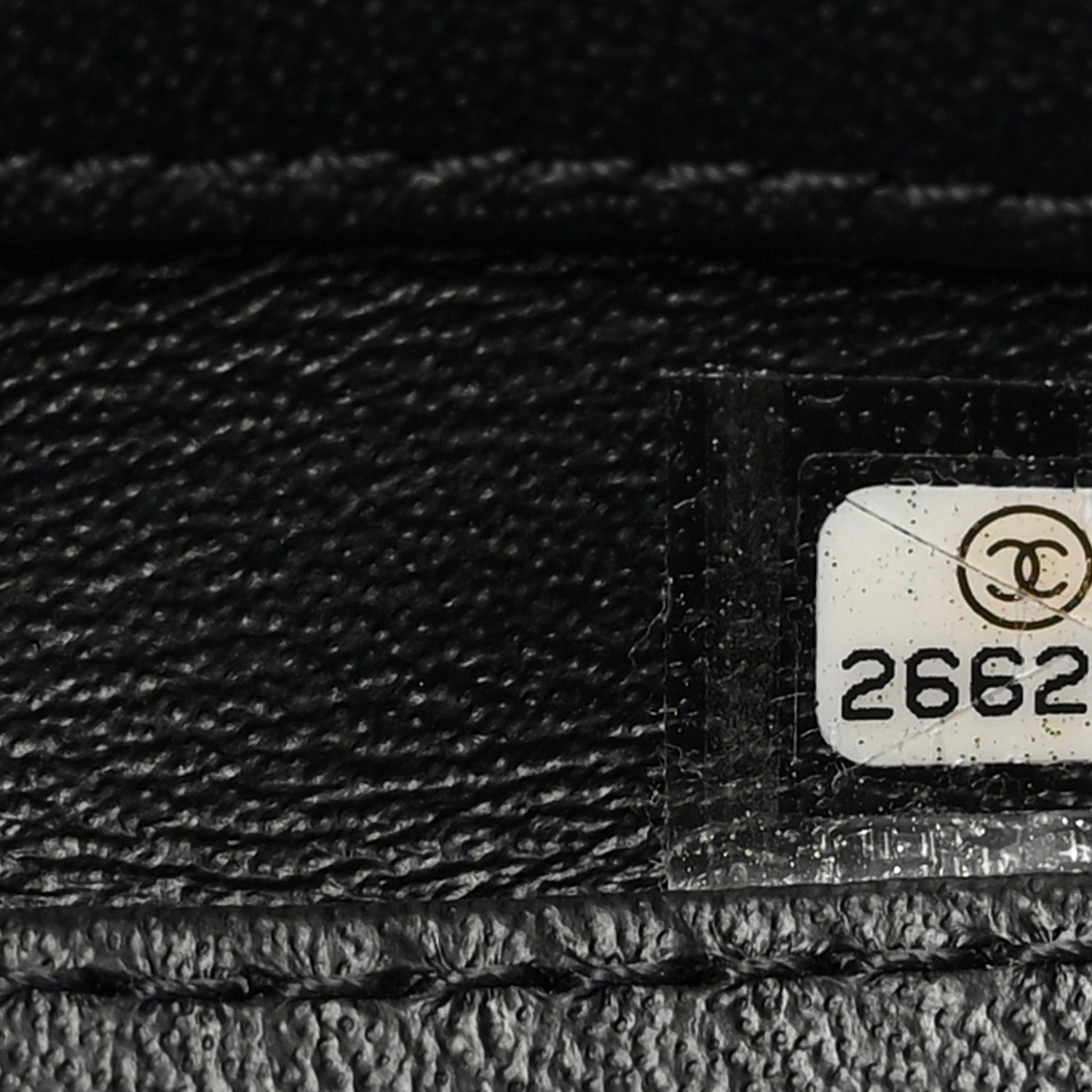 Chanel Lambskin Flat Quilted Knock On Wood Large Vanity Case Black 7 of 11