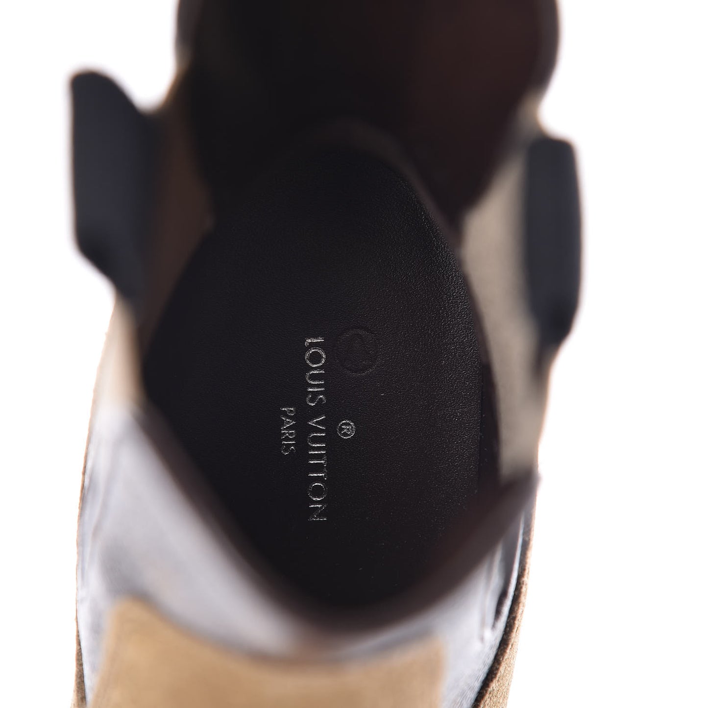 Suede Calfskin Monogram Limitless Ankle Boots 36 Beige