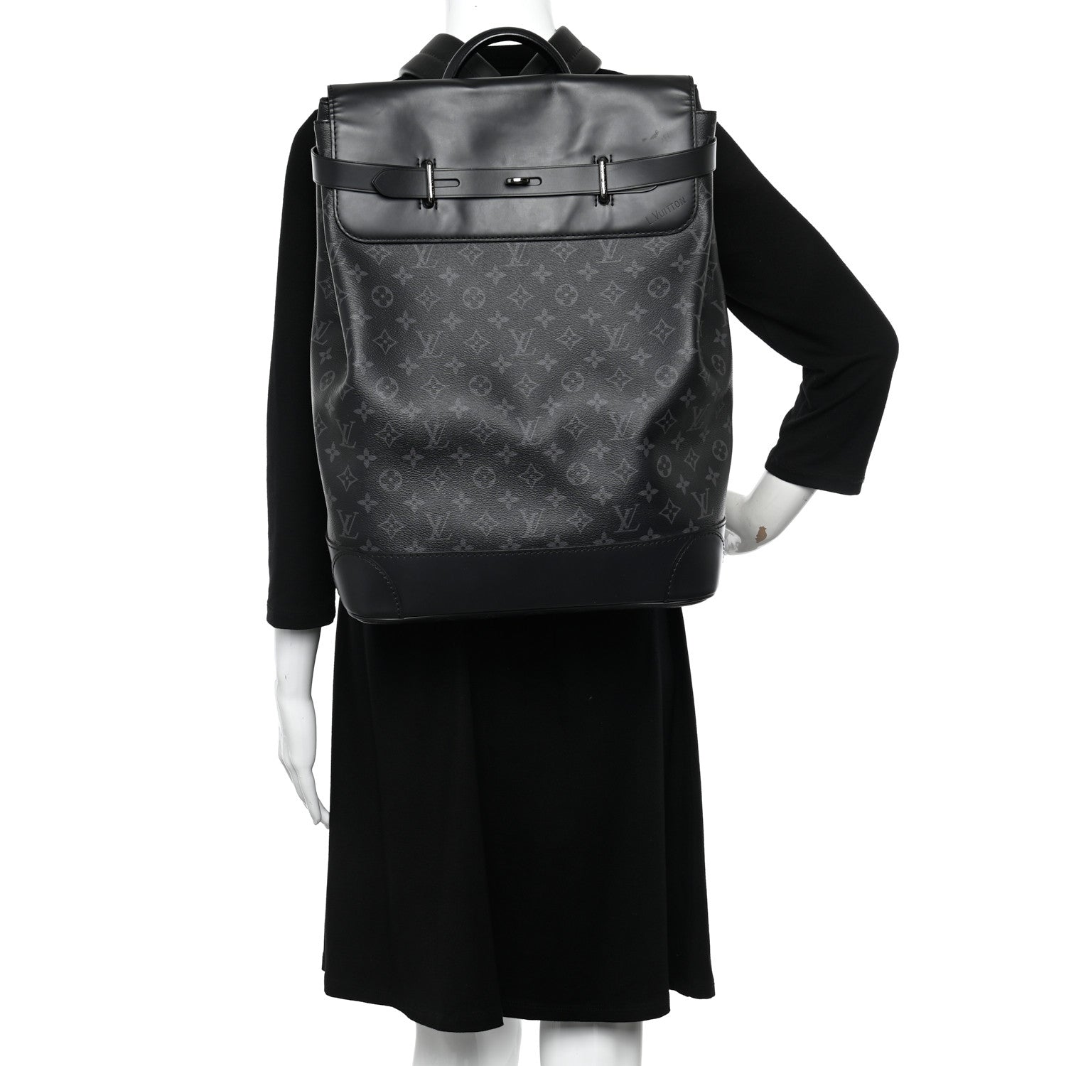 Louis Vuitton Monogram Eclipse Steamer Backpack 2 of 10