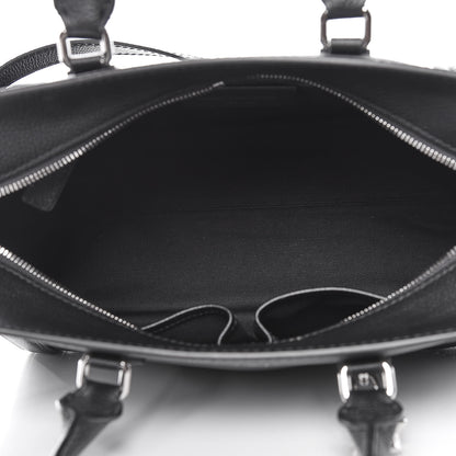 Alexander McQueen Pebbled Calfskin Small Skull Padlock Zip Around Tote Black 5 of 10