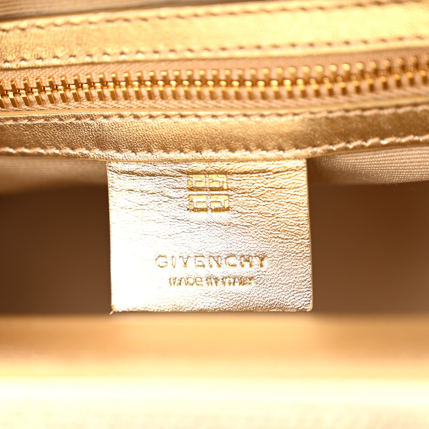 Givenchy Crystal Embellished Mini Lock Antigona Shoulder Bag Blond 6 of 10