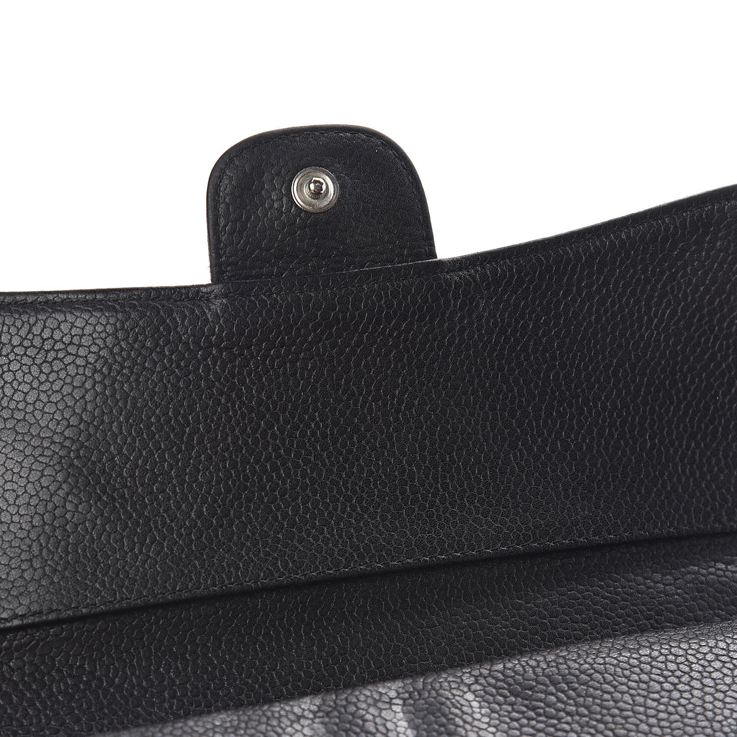 Chanel Caviar Quilted Large Gusset Flap Wallet Black 10 of 17
