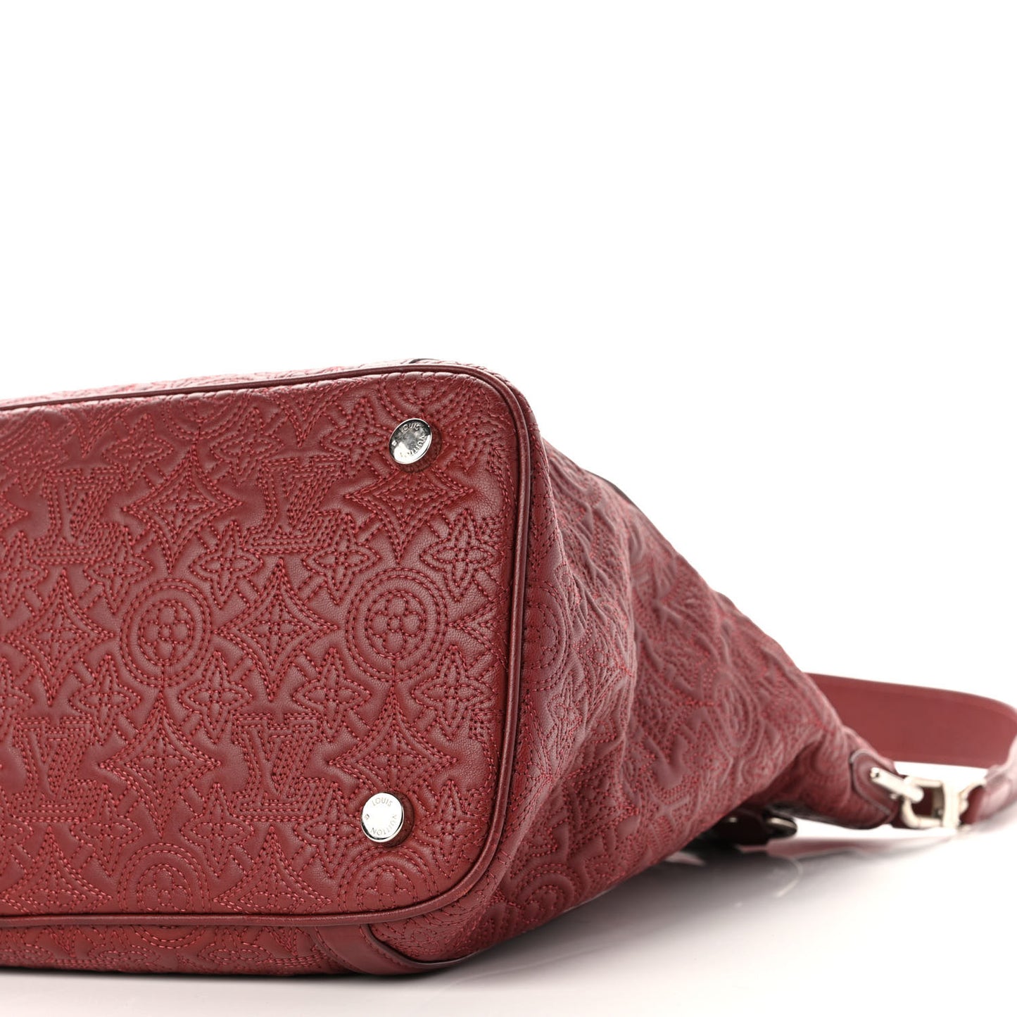 Monogram Lambskin Antheia Ixia MM Fuchsia