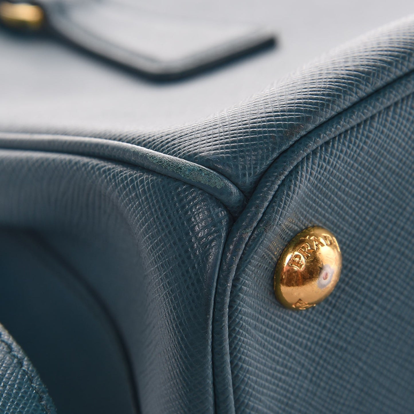 Saffiano Lux Mini Galleria Double Zip Tote Ottanio
