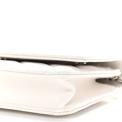 Chanel Caviar Quilted Wallet On Chain WOC White 11 of 12