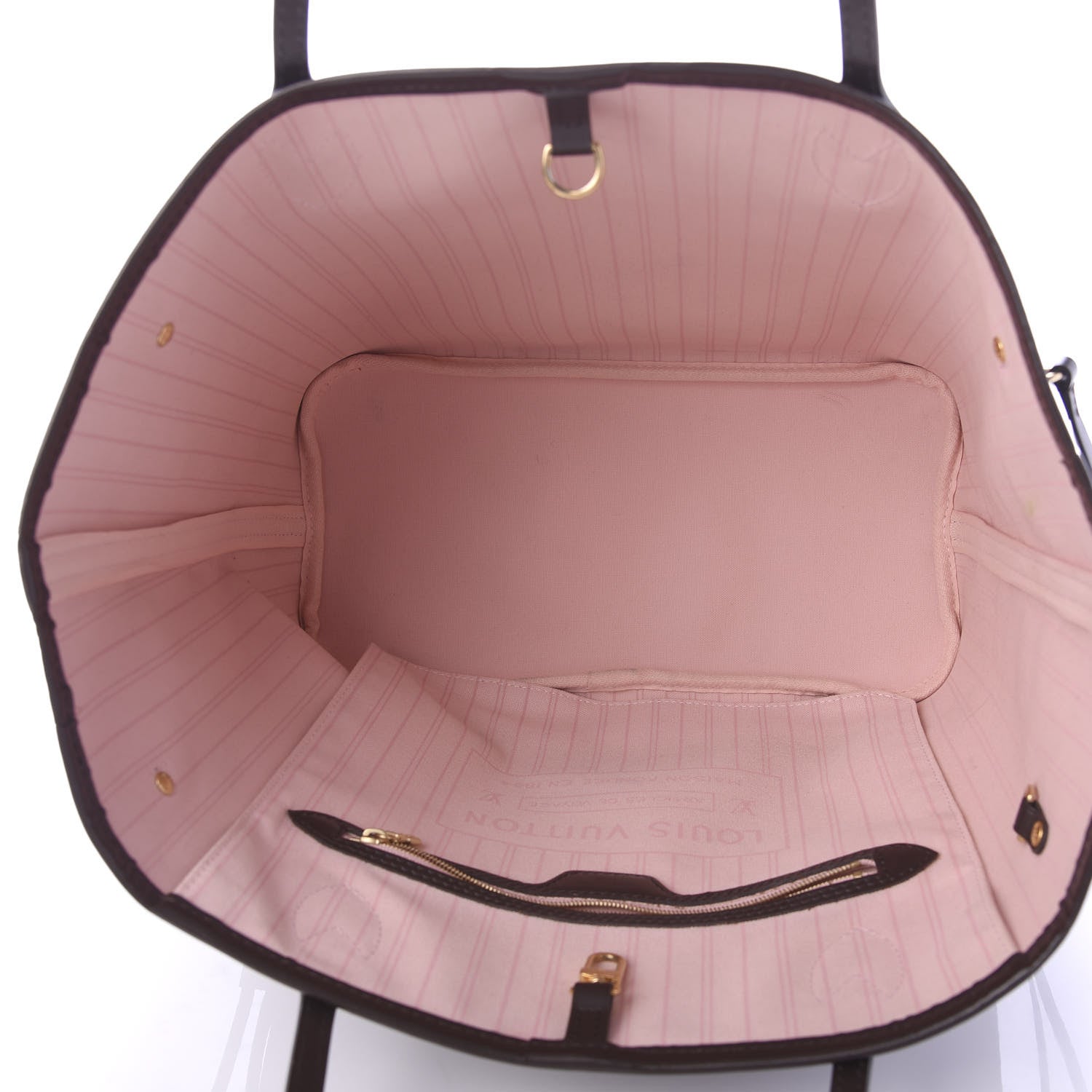 Louis Vuitton Damier Ebene Neo Neverfull MM Rose Ballerine 5 of 10