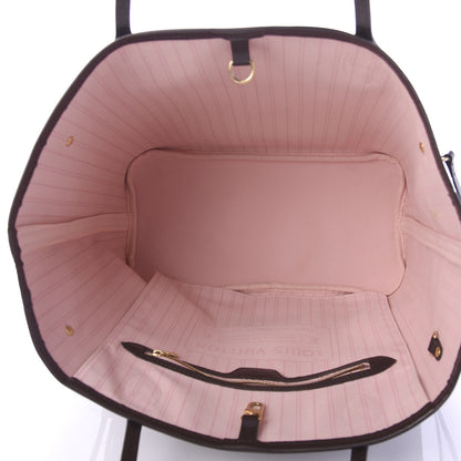 Louis Vuitton Damier Ebene Neo Neverfull MM Rose Ballerine 5 of 10