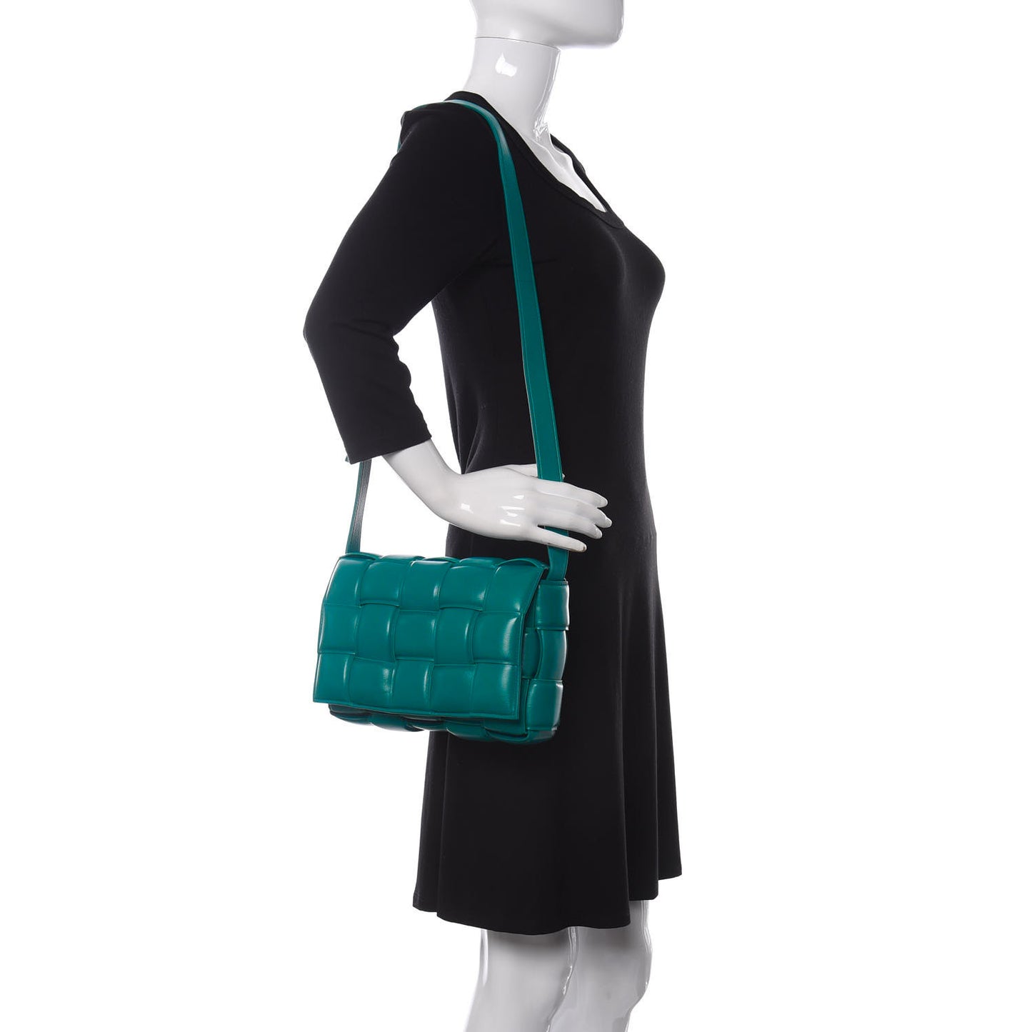 Nappa Maxi Intreccio Padded Cassette Crossbody Bag