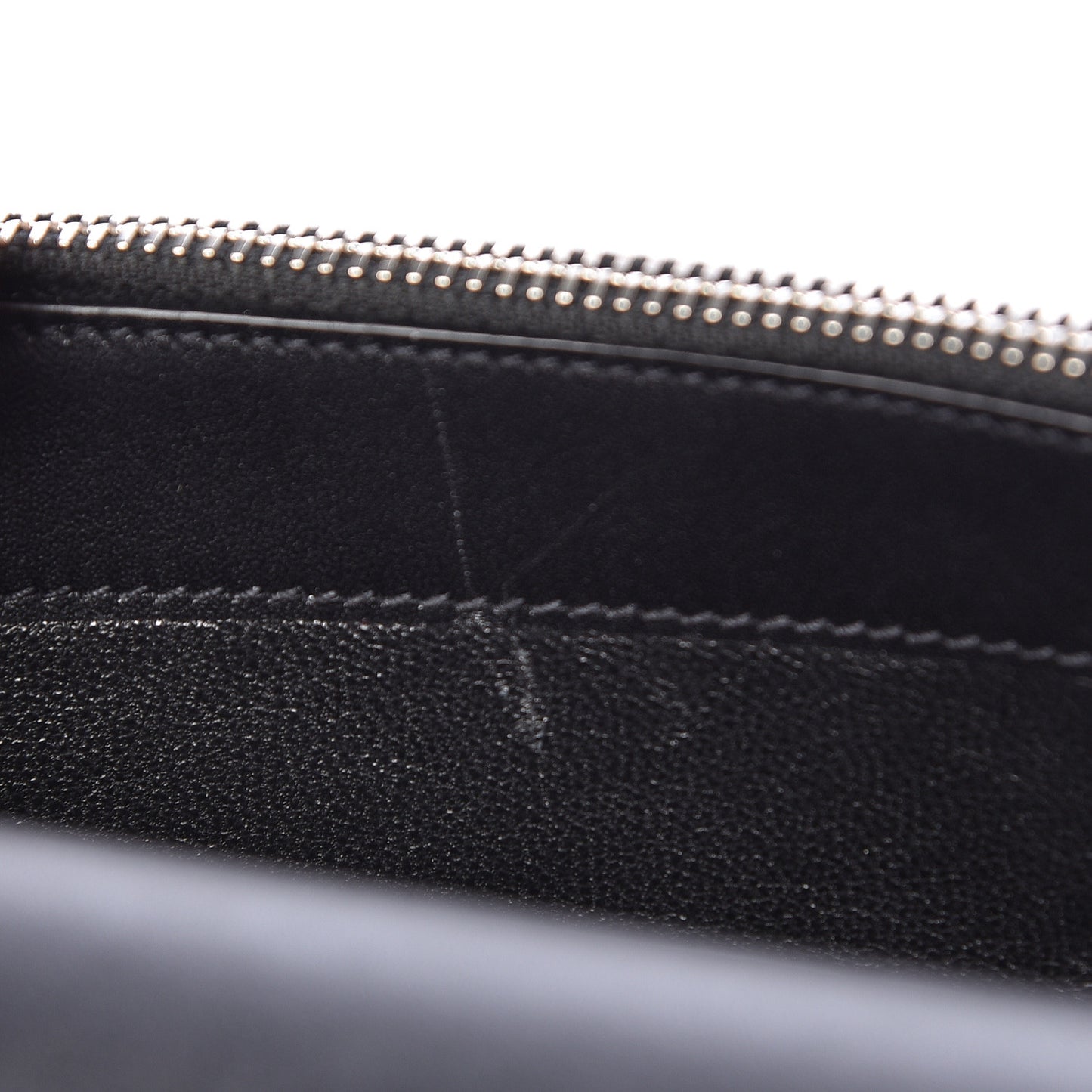 Smooth Calfskin Classic Monogram Kate Tassel Chain Wallet Black
