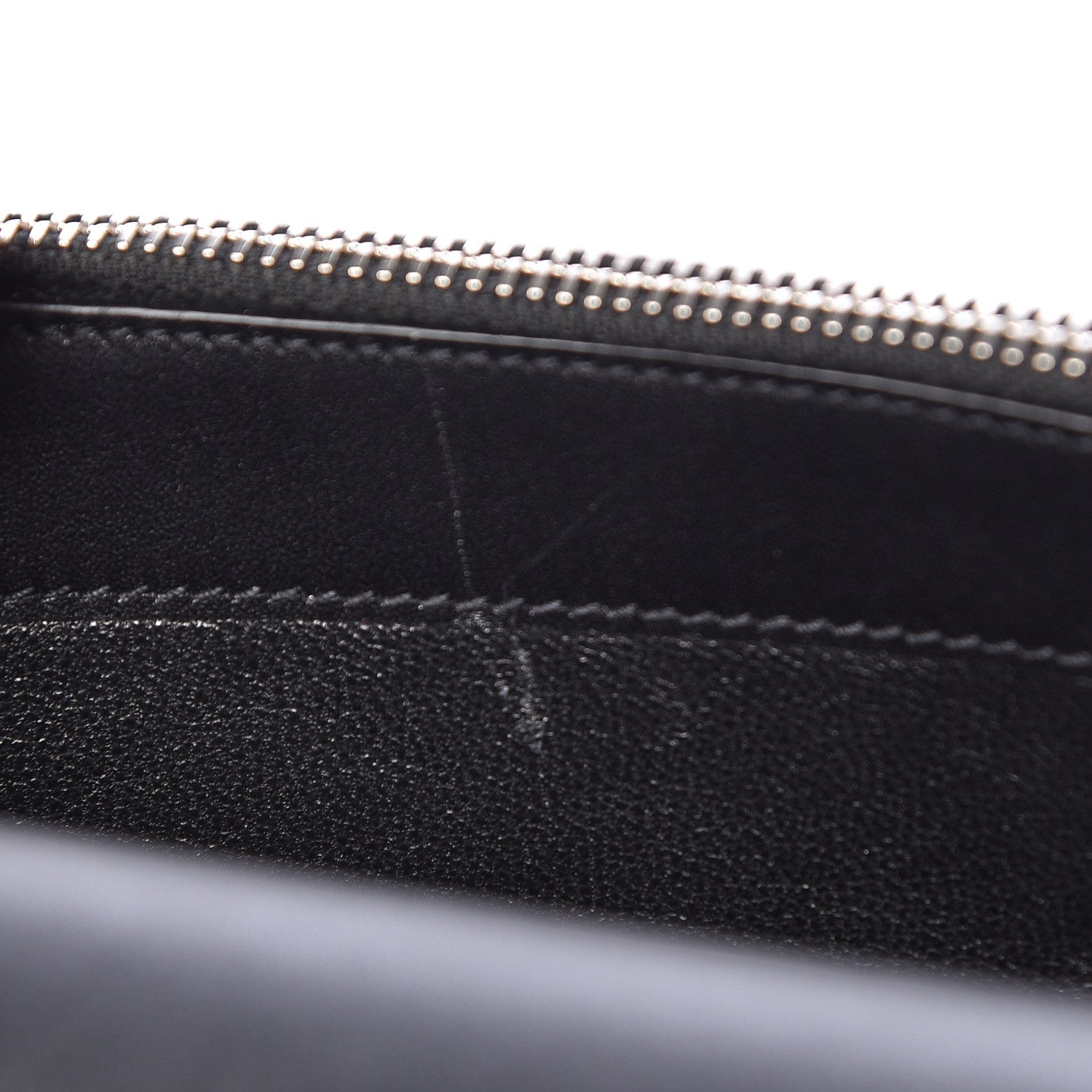 Saint Laurent Smooth Calfskin Classic Monogram Kate Tassel Chain Wallet Black 11 of 12