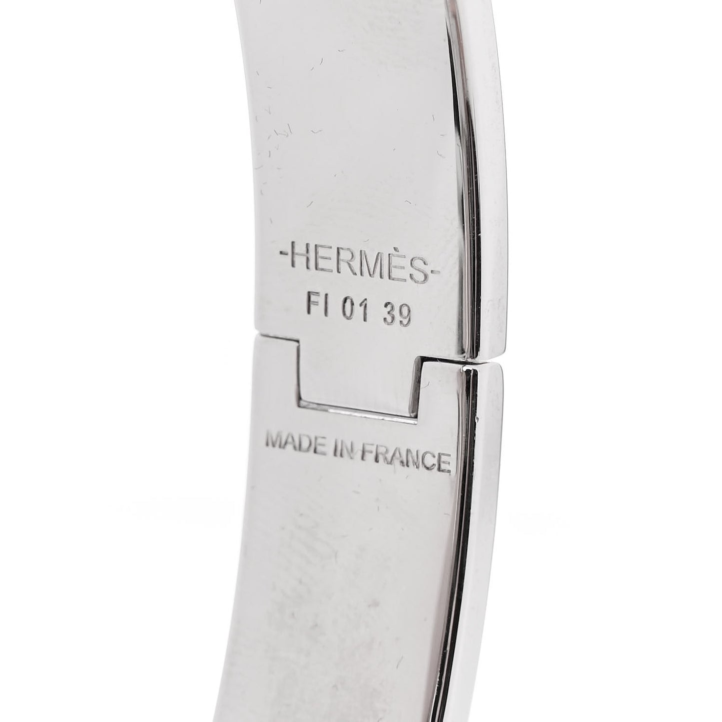 Enamel Narrow Clic Clac H Bracelet PM Black