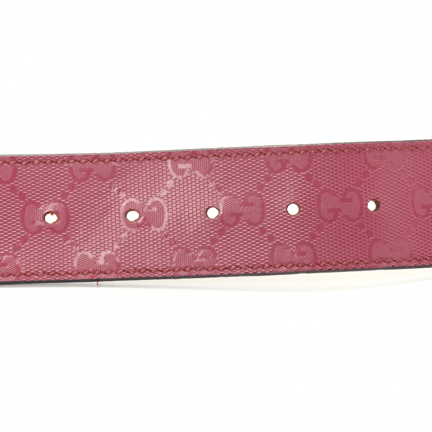 Gucci Imprime Monogram Interlocking G Belt 90 36 Pink 3 of 5