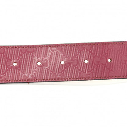 Gucci Imprime Monogram Interlocking G Belt 90 36 Pink 3 of 5