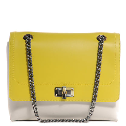 Lanvin Goatskin Happy Edgy Medium Jaune White 1 of 9