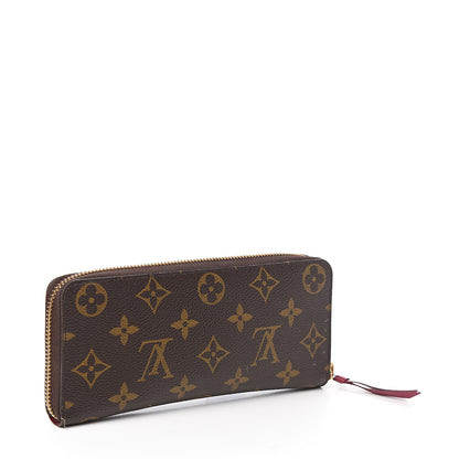 Louis Vuitton Monogram Clemence Wallet Fuchsia 2 of 6