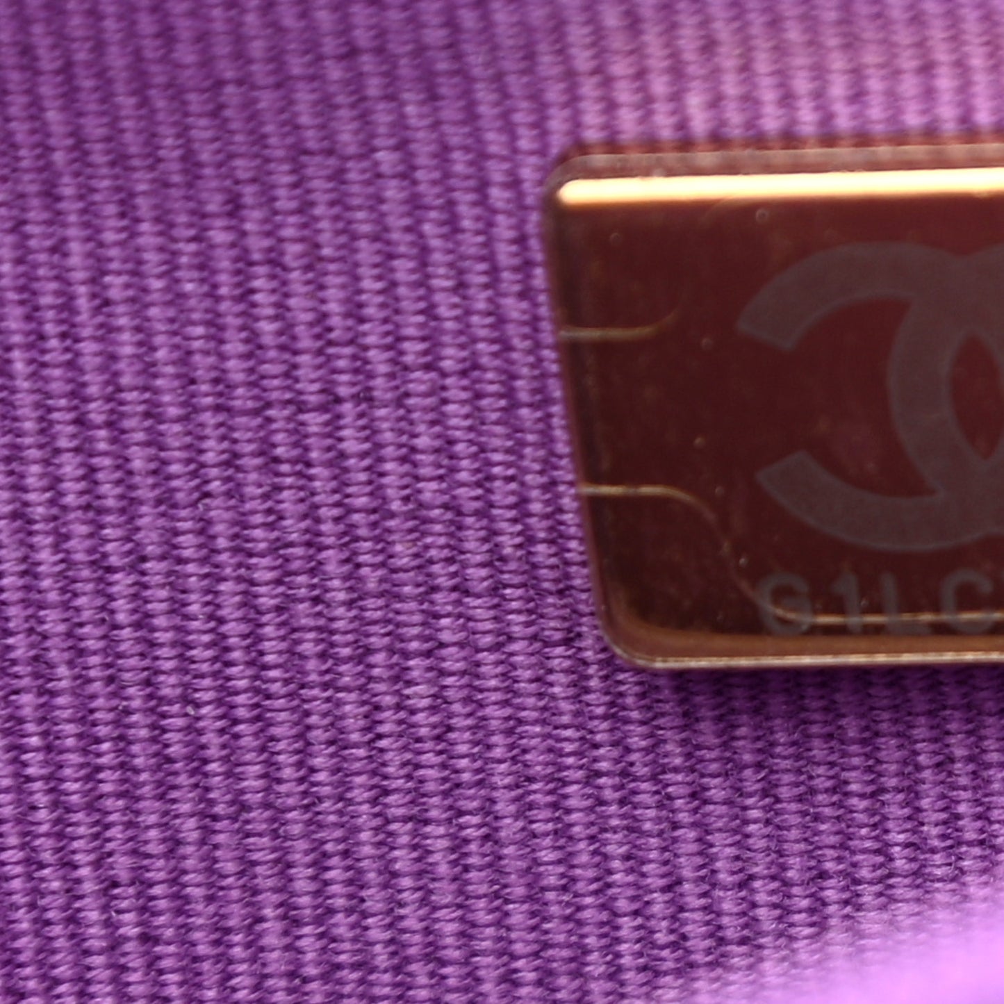Caviar Quilted Wallet On Chain WOC Purple