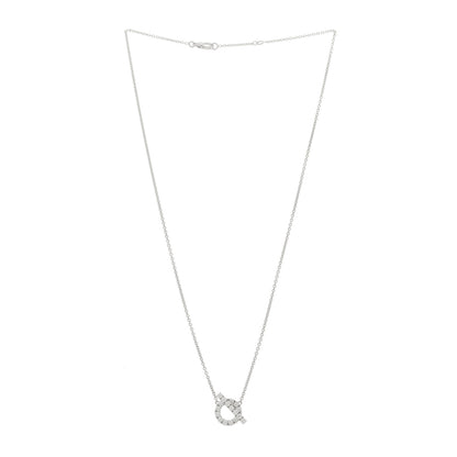 Hermes 18K White Gold Diamond Finesse Pendant Necklace 3 of 6