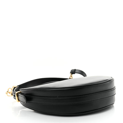 Prada Soft Calfskin Arque Shoulder Bag Black 4 of 10