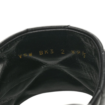 Valentino Garavani Nappa Quilted Monochrome Roman Stud 65mm Slide Sandals 39.5 Black 9 of 10