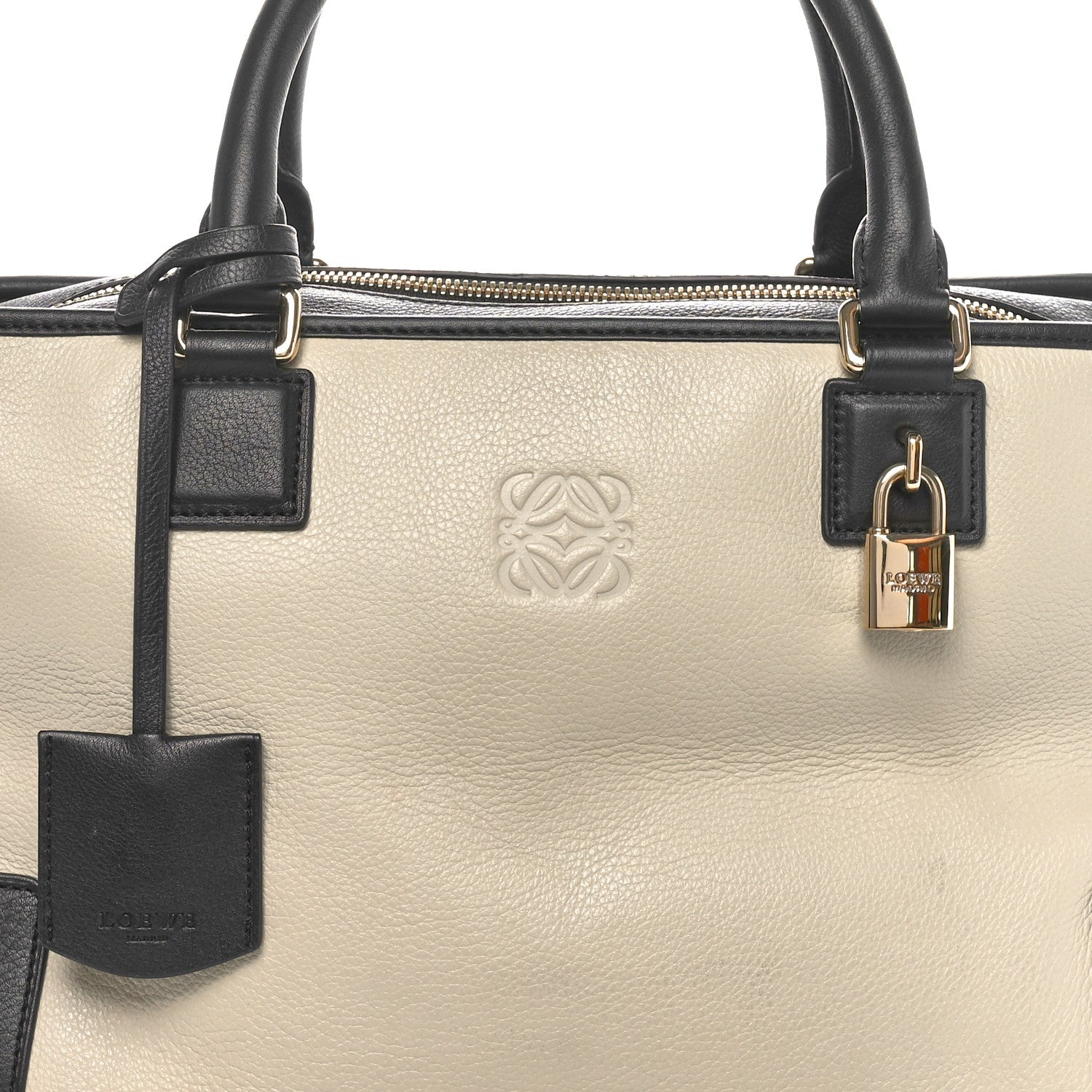 Loewe Calfskin Amazona 36 Ivory Black 5 of 9