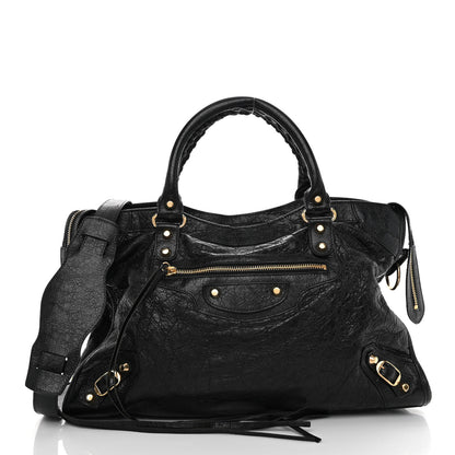 Balenciaga Agneau Classic Gold Hardware S City Black 3 of 10