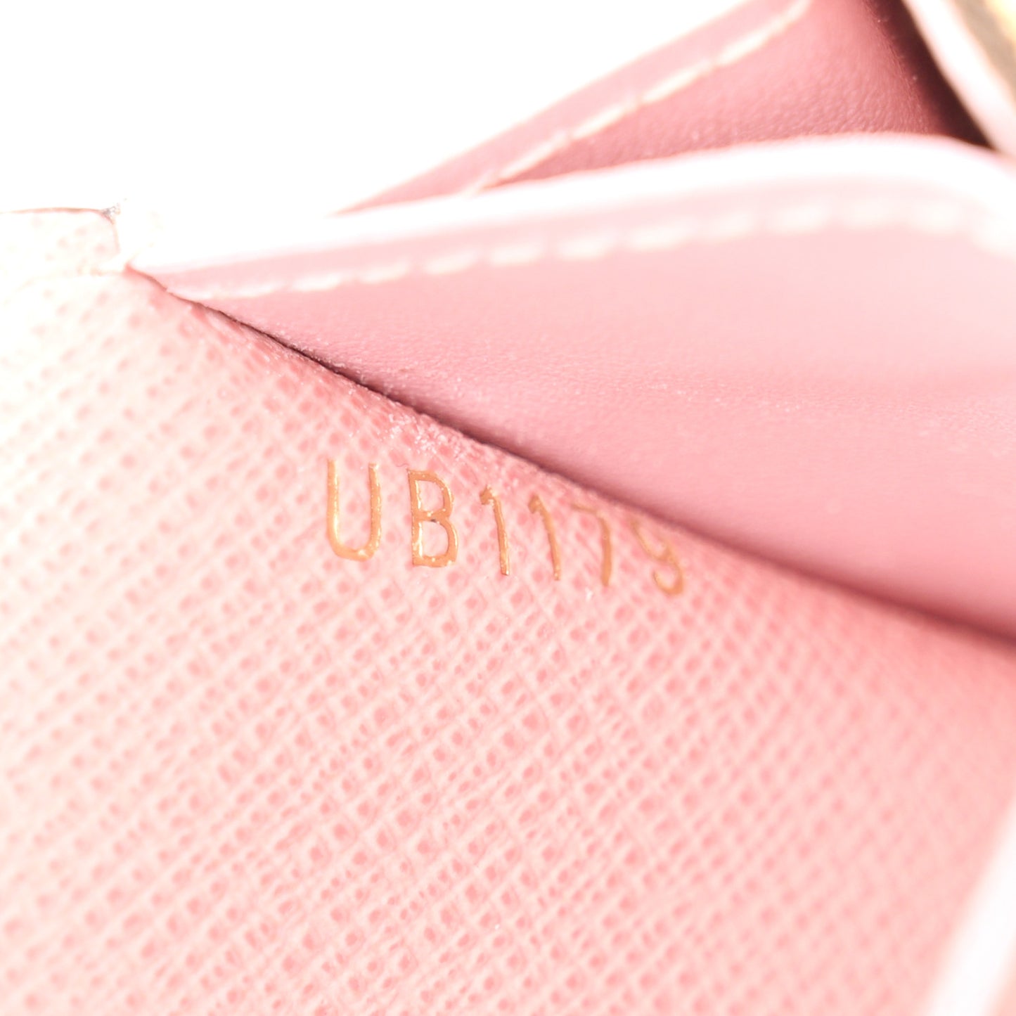 Damier Ebene Rosalie Coin Purse Rose Ballerine