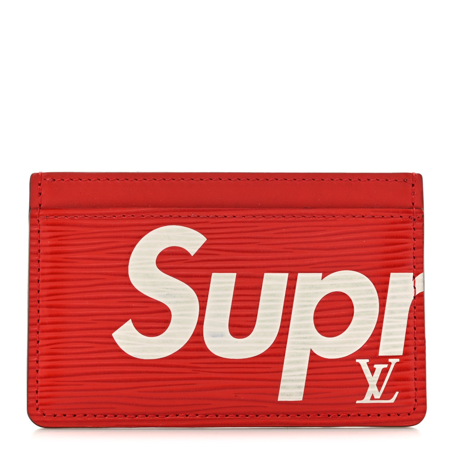 Louis Vuitton X SUPREME Epi Card Holder Red 1 of 11