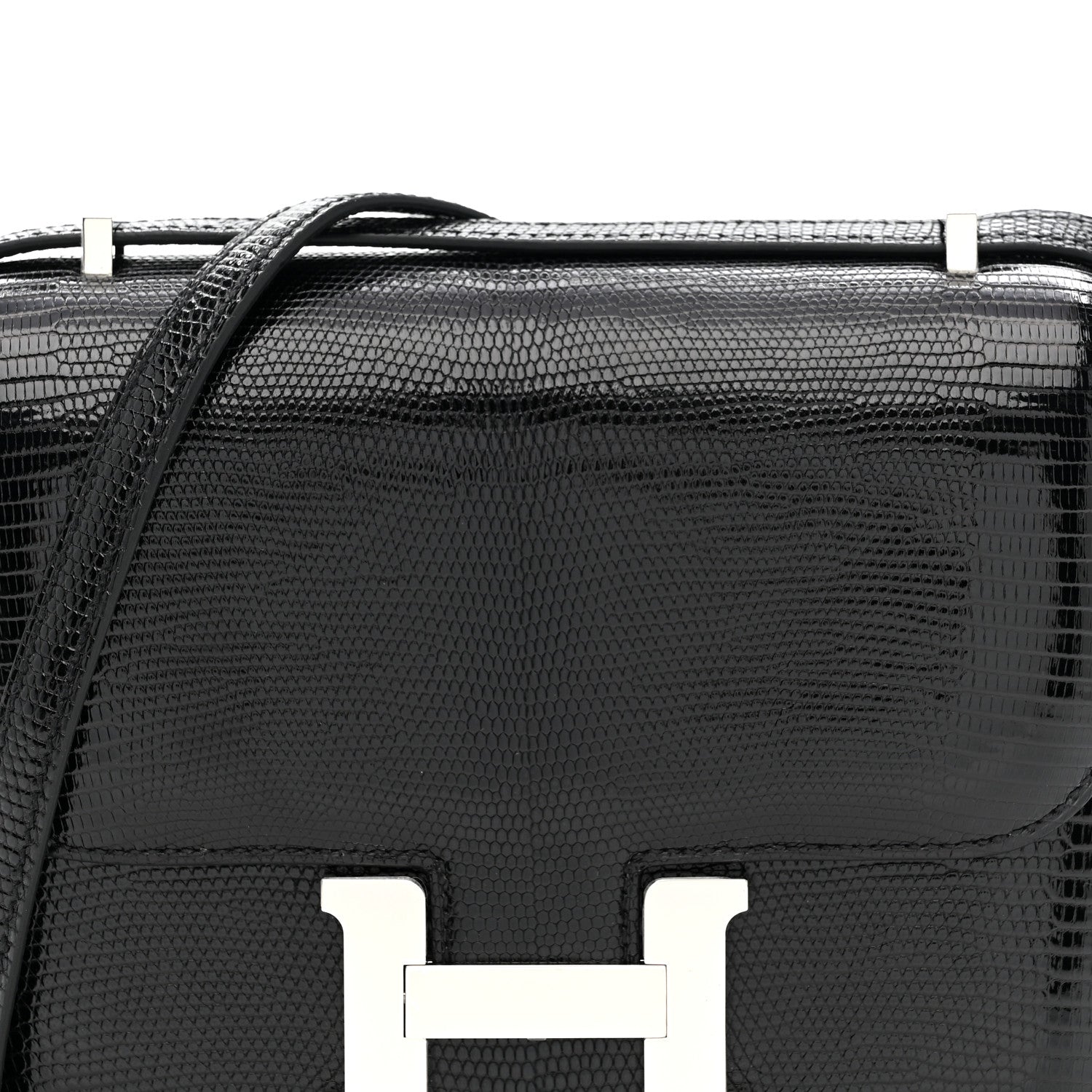 Hermes Lizard Constance 18 Black 9 of 12