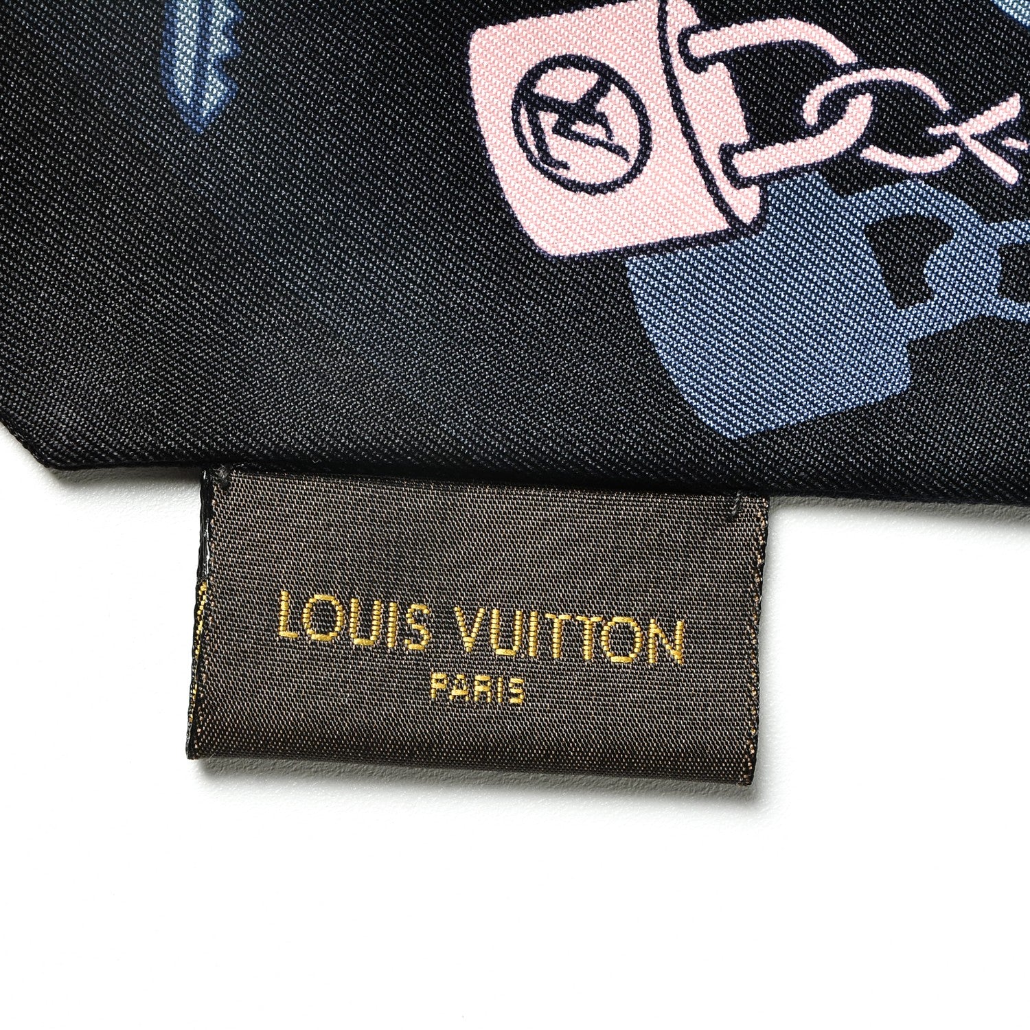 Louis Vuitton Silk Dreamonogram Bandeau Grey Glitter 4 of 5