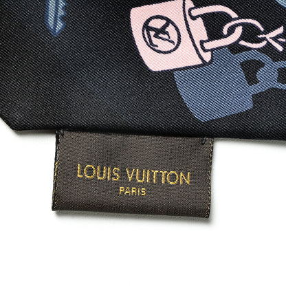 Louis Vuitton Silk Dreamonogram Bandeau Grey Glitter 4 of 5