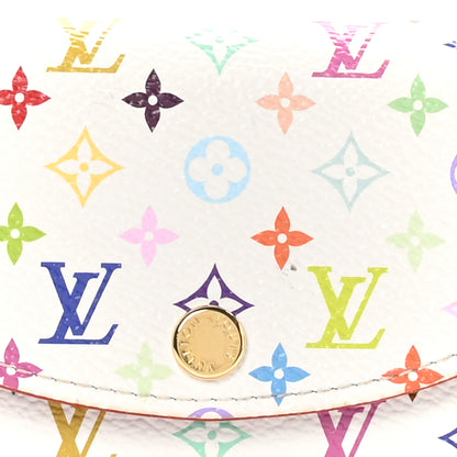 Louis Vuitton LV X TM Monogram Multicolor Rosalie Coin Purse White Kawaii Pink 8 of 9