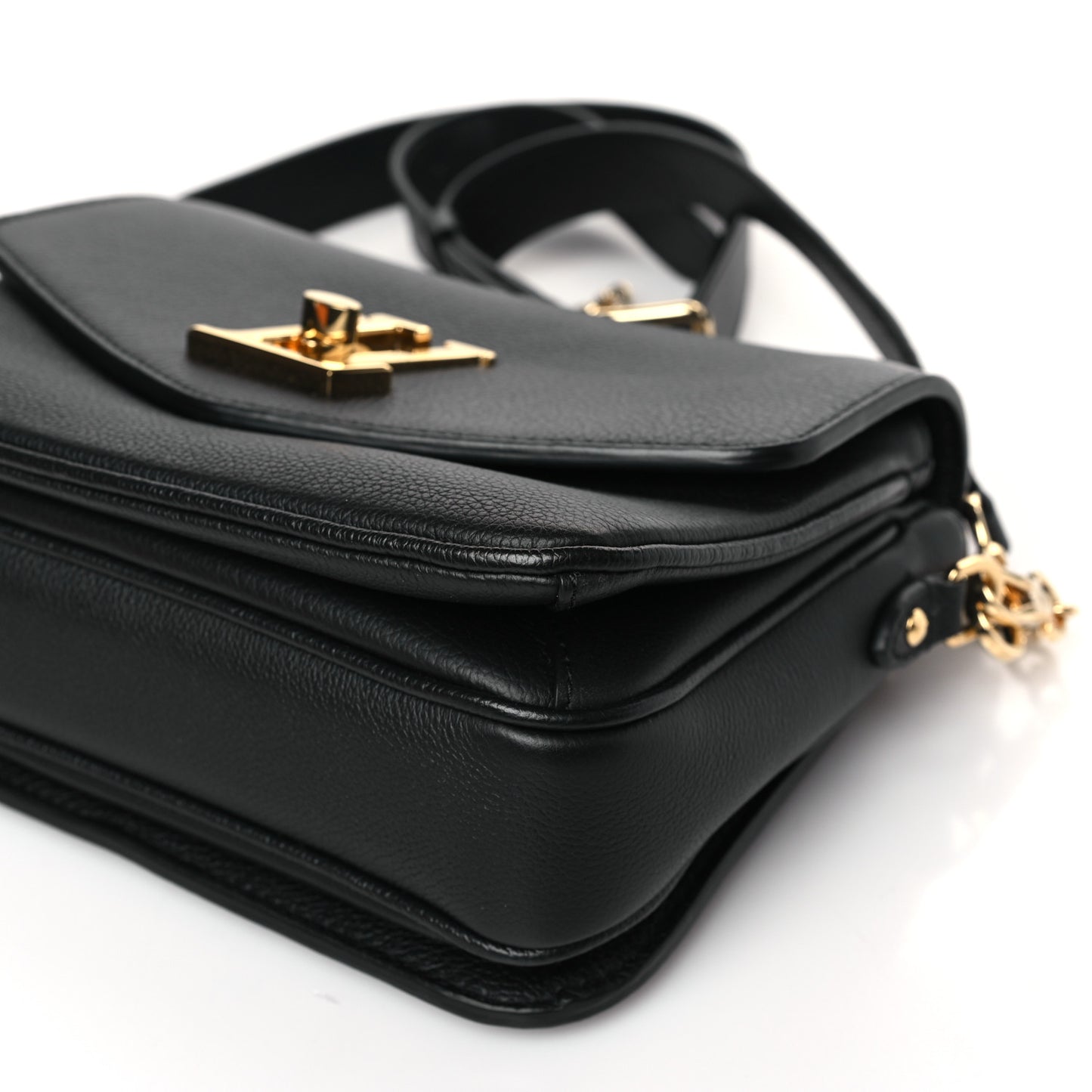 Grained Calfskin Lockme Oxford Black