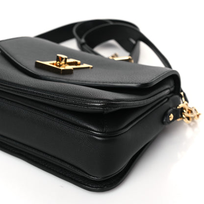 Louis Vuitton Grained Calfskin Lockme Oxford Black 8 of 9