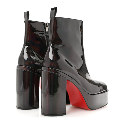 Christian Louboutin Patent Iridescent Mens Stage Angels 120 Boots 43 Black 5 of 8