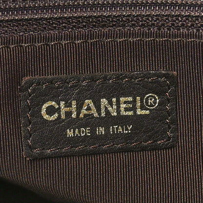 Chanel Calfskin Cerf Executive Shopper Tote Brown 6 of 10