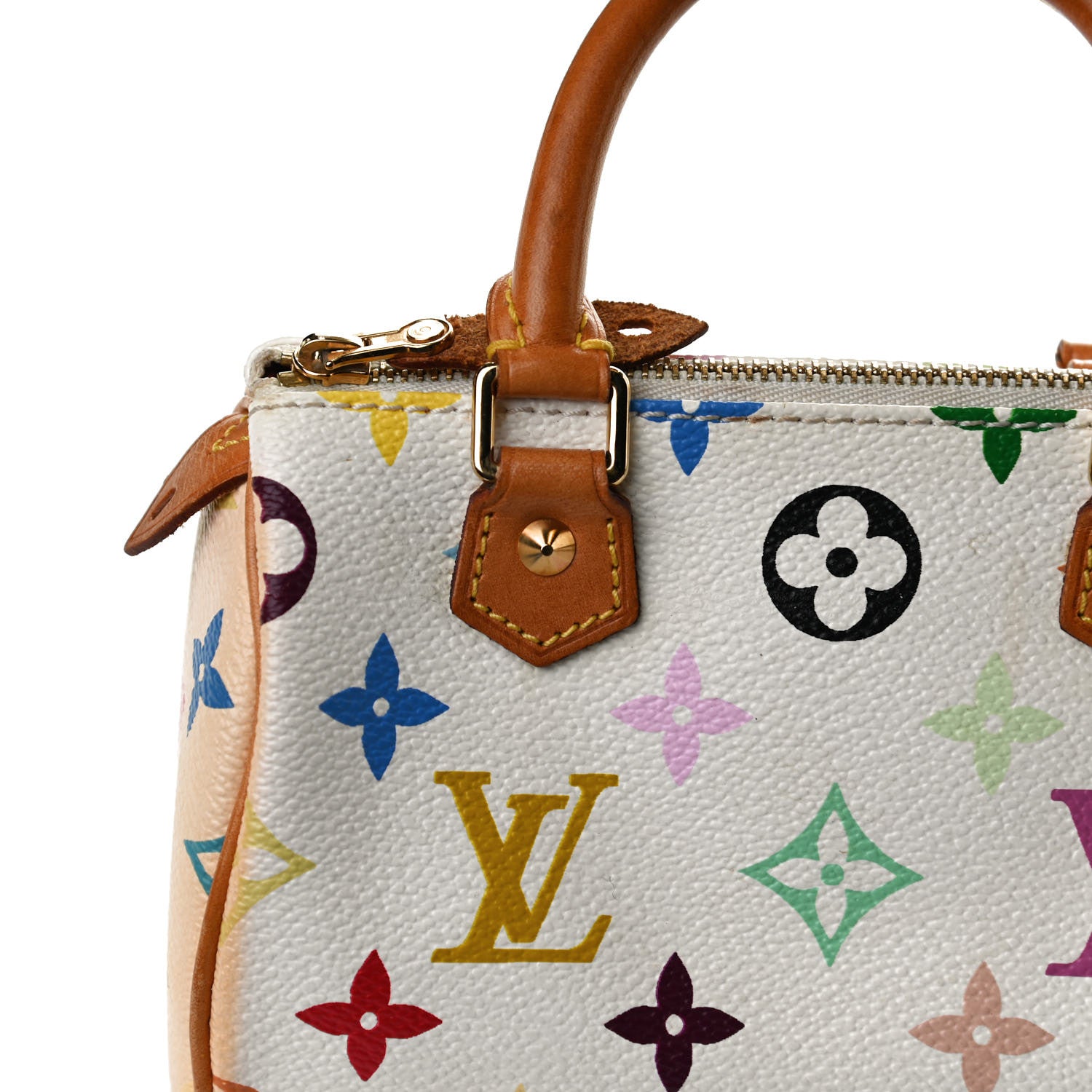Louis Vuitton Monogram Multicolor Mini Sac HL Speedy White 11 of 11