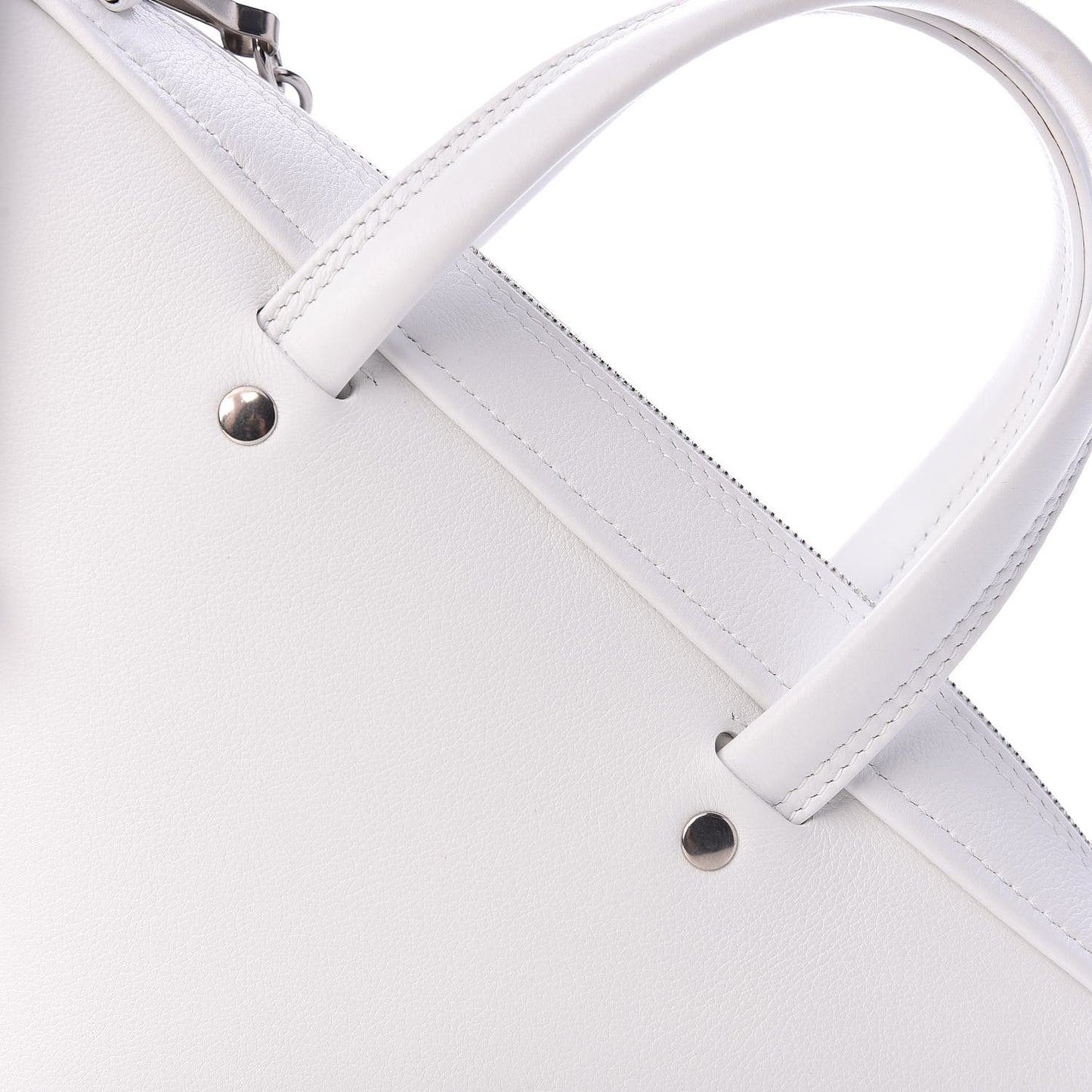 Calfskin XS Triangle Chain Duffle White