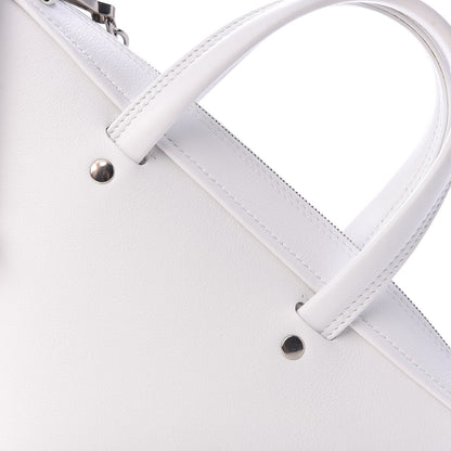 Balenciaga Calfskin XS Triangle Chain Duffle White 8 of 10