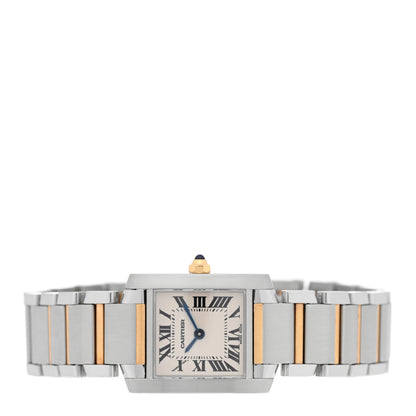 Cartier Stainless Steel 18K Yellow Gold 20mm Tank Francaise Quartz Watch 2 of 4