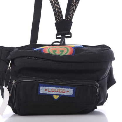 Gucci Nylon 80s Logo Patch Belt Bag Black 9 of 11