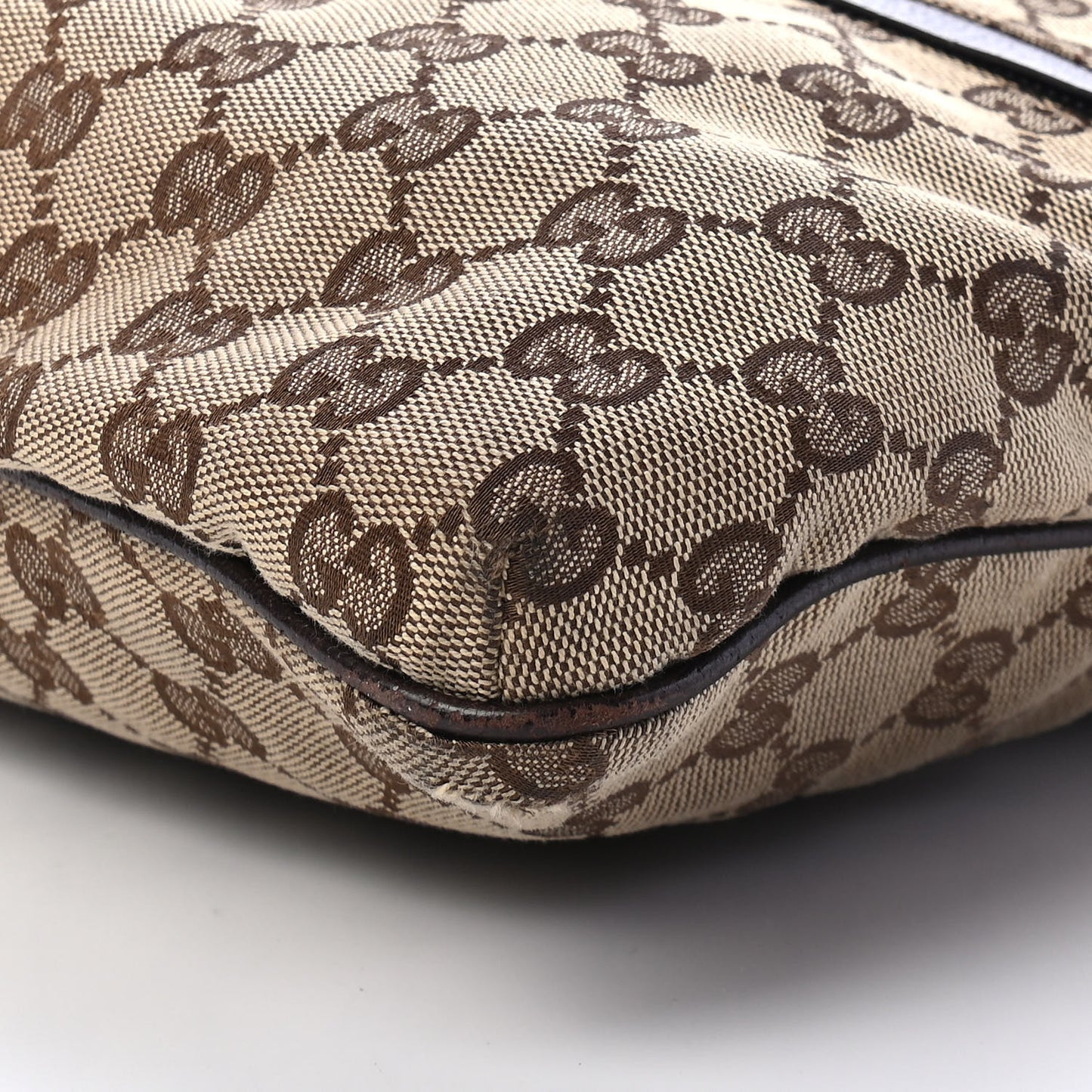 Monogram Web Medium Double Pocket Messenger Bag Dark Brown