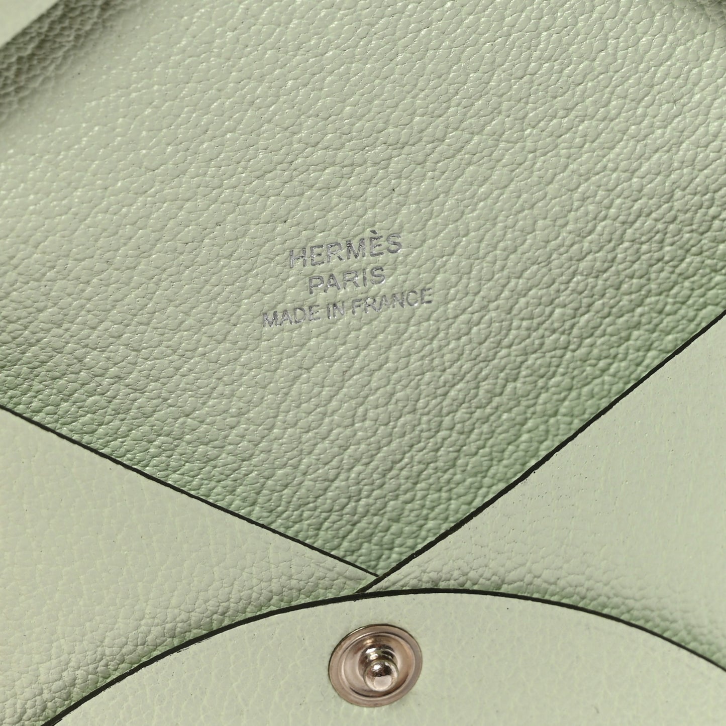 Chevre Mysore Calvi Card Case Vert Fizz