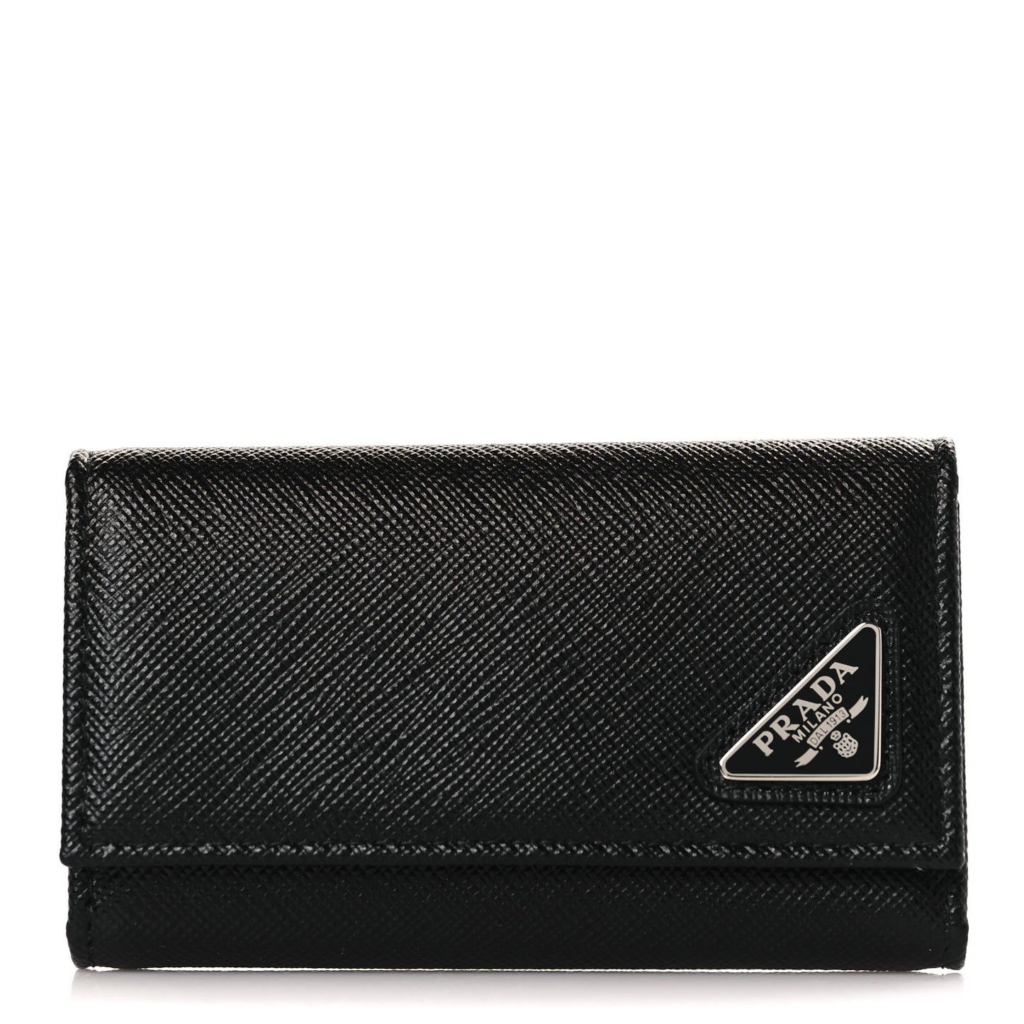 Saffiano 6 Key Holder Nero Black